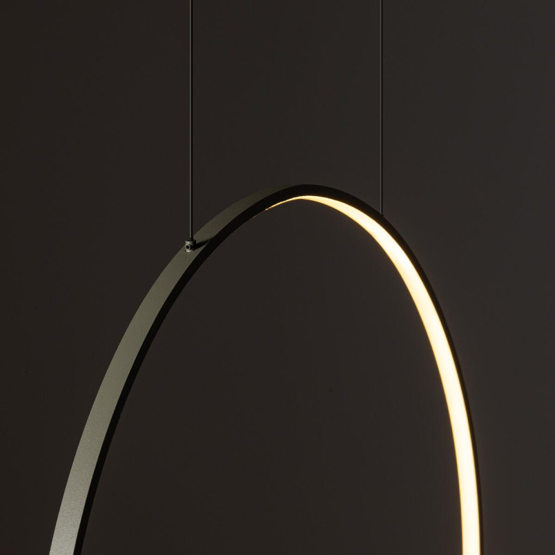 Lampa wisząca okrągła nowoczesna Circolo LED 3000K 60cm oliwka Nowodvorski