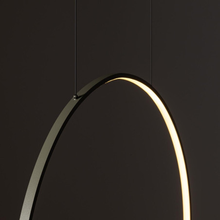 Lampa wisząca okrągła nowoczesna Circolo LED 3000K 60cm oliwka Nowodvorski