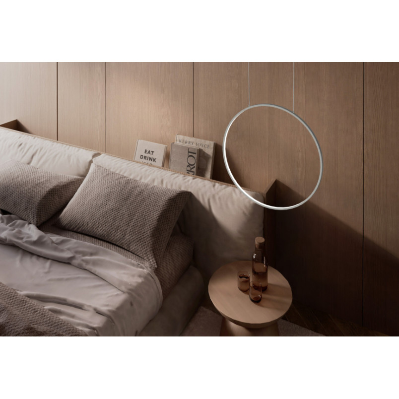 Lampa wisząca okrągła nowoczesna Circolo LED 3000K 60cm biała Nowodvorski