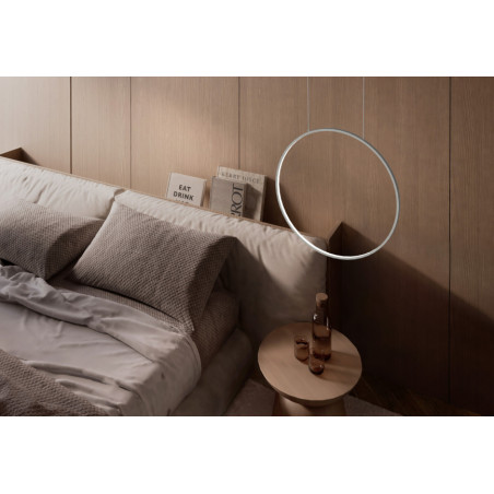 Lampa wisząca okrągła nowoczesna Circolo LED 3000K 60cm biała Nowodvorski