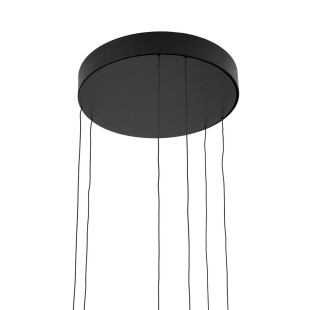 Lampa wisząca 2 okręgi nowoczesne Circolo Power 60cm LED 3000K 45/60 czarna Nowodvorski