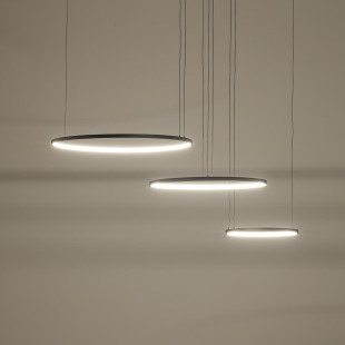 Lampa wisząca 3 okręgi nowoczesne Circolo Power 125cm LED 3000K 60/45/30cm czarna Nowodvorski