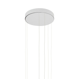 Lampa wisząca 2 okręgi nowoczesne Circolo Power 60cm LED 3000K 45/60 biała Nowodvorski