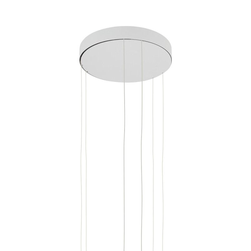 Lampa wisząca 2 okręgi nowoczesne Circolo Power 60cm LED 3000K 45/60 biała Nowodvorski