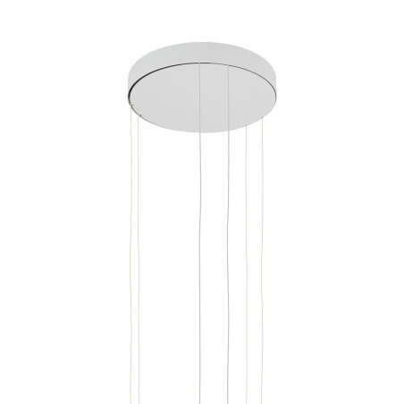 Lampa wisząca 2 okręgi nowoczesne Circolo Power 60cm LED 3000K 45/60 biała Nowodvorski