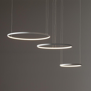 Lampa wisząca 3 okręgi nowoczesne Circolo Power 125cm LED 3000K 60/45/30cm biała Nowodvorski