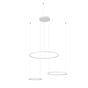 Lampa wisząca 3 okręgi nowoczesne Circolo Power 125cm LED 3000K 60/45/30cm biała Nowodvorski