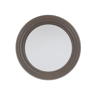 Kinkiet okrągły ceramiczny ze szklaną kulą Clay 22cm biały / brąz Nowodvorski