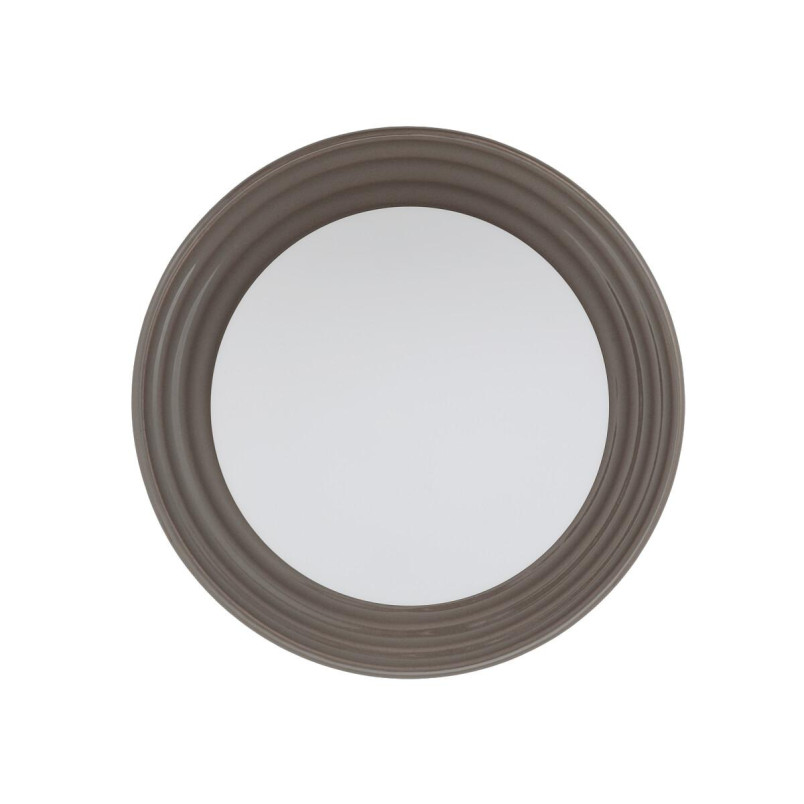 Kinkiet okrągły ceramiczny ze szklaną kulą Clay 22cm biały / brąz Nowodvorski