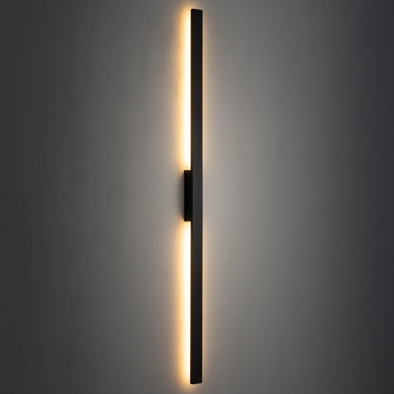Kinkiet pionowy zewnętrzny Demi 144cm LED 3000K IP54 czarny Nowodvorski