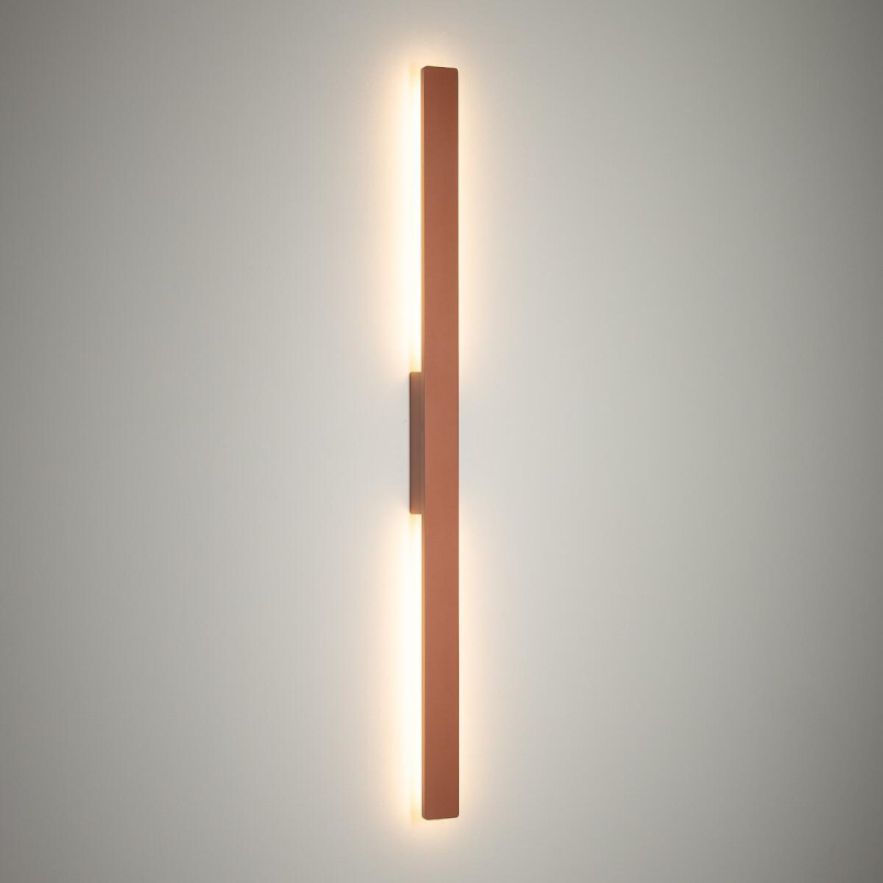 Kinkiet pionowy zewnętrzny Demi 100cm LED 3000K IP54 ceglany Nowodvorski
