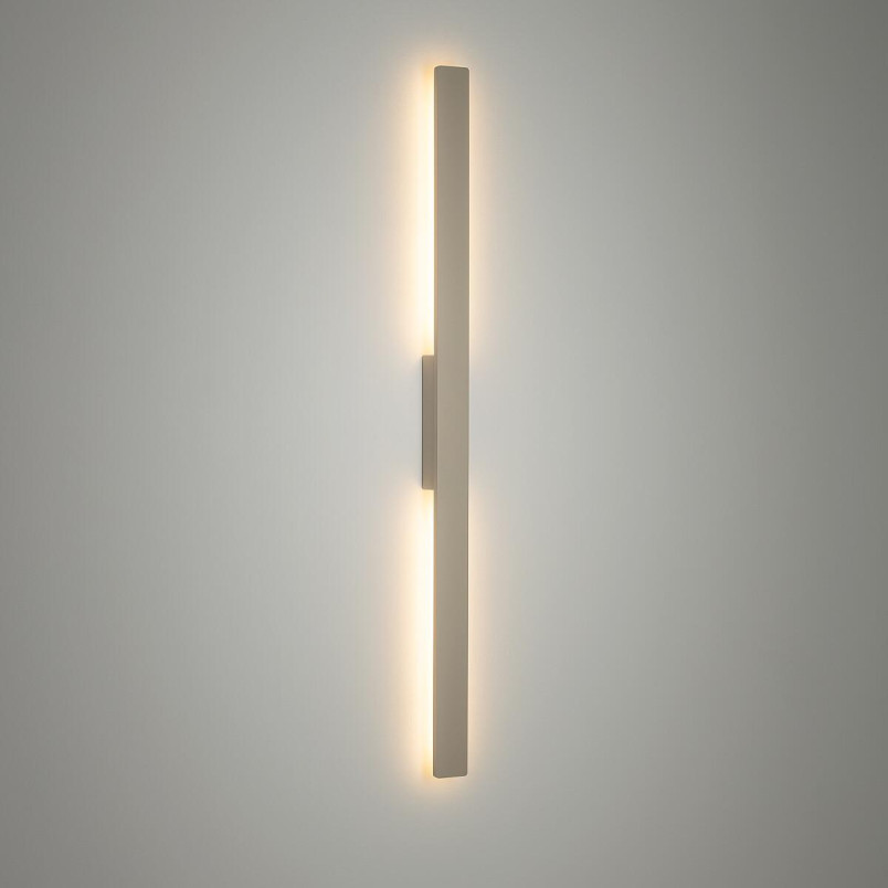 Kinkiet pionowy zewnętrzny Demi 100cm LED 3000K IP54 piaskowy Nowodvorski