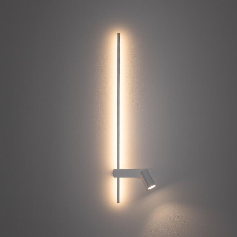 Kinkiet pionowy z reflektorkiem Easy Left LED 3000K biały Nowodvorski