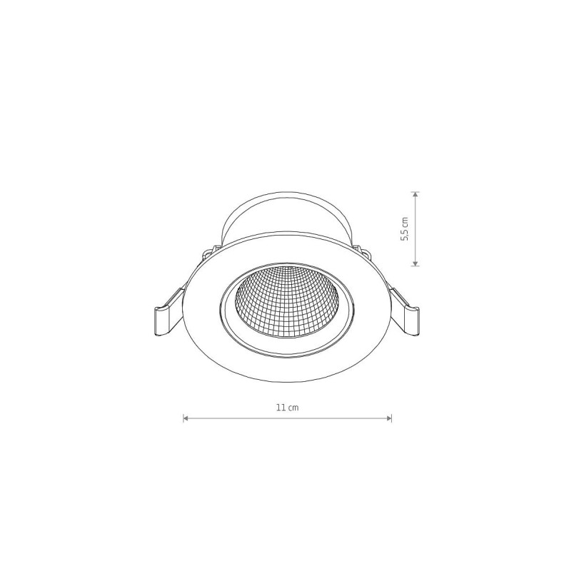 Lampa spot - podtynkowa Egina 11cm LED 10W 3000K biała Nowodvorski