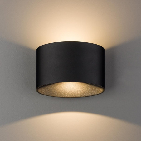 Kinkiet zewnętrzny góra-dół Ellipses IP54 LED 3000K czarny Nowodvorski