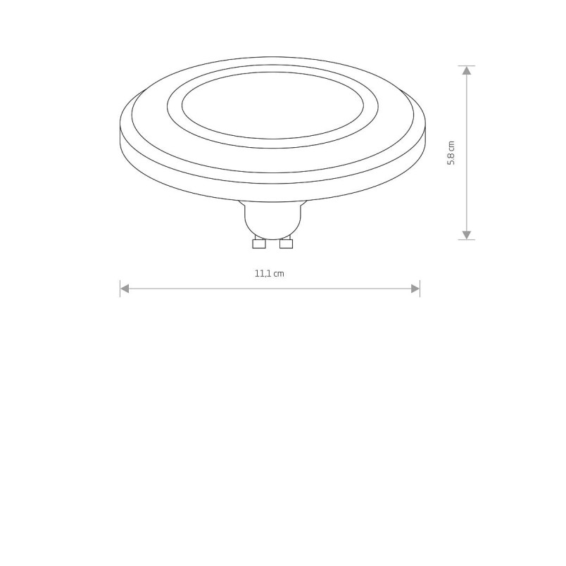 Żarówka ES111 LED diffuser 3000K 11,1cm czarna Nowodvorski