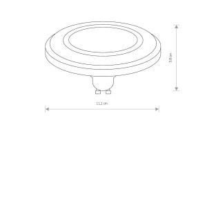 Żarówka ES111 LED diffuser 4000K 11,1cm biała Nowodvorski