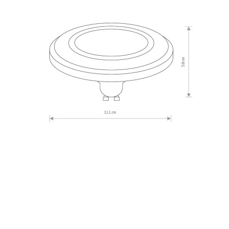 Żarówka ES111 LED lens 4000K 11,1cm czarna Nowodvorski