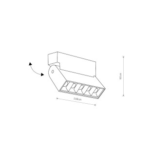 Reflektor sufitowy Focus Mini LED 10W 4000K biały Nowodvorski