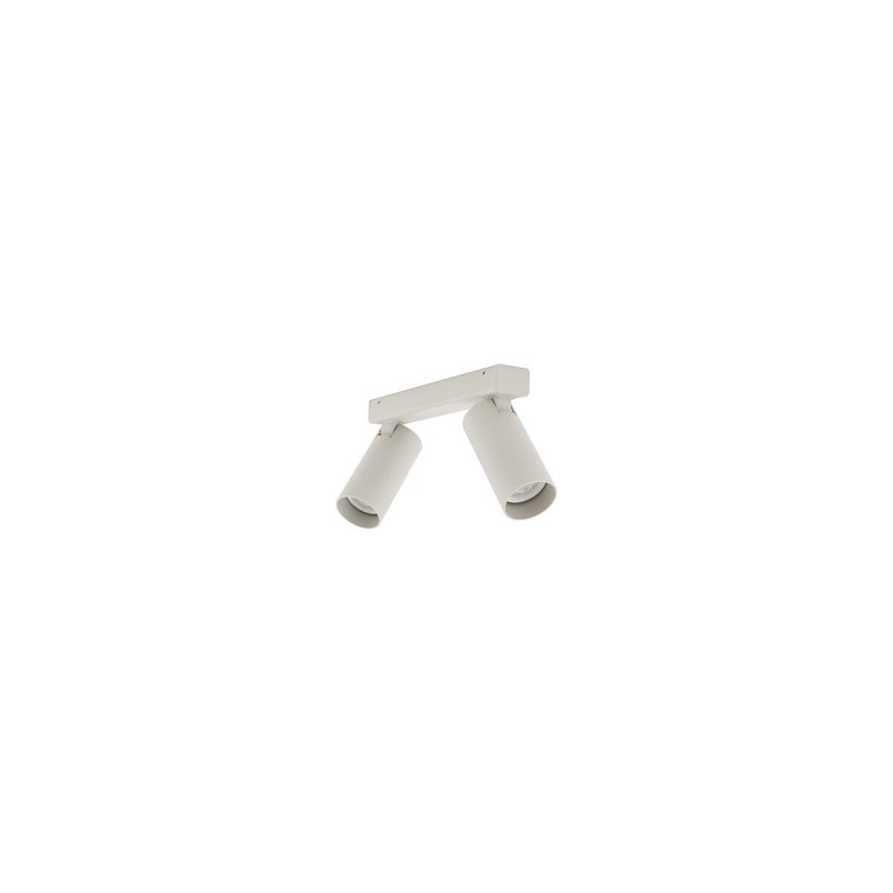 Reflektor sufitowy 2 punktowy Fourty 20cm jedwabny szary Nowodvorski