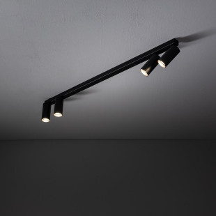 Reflektor sufitowy 4 punktowy Fourty 78cm czarny Nowodvorski