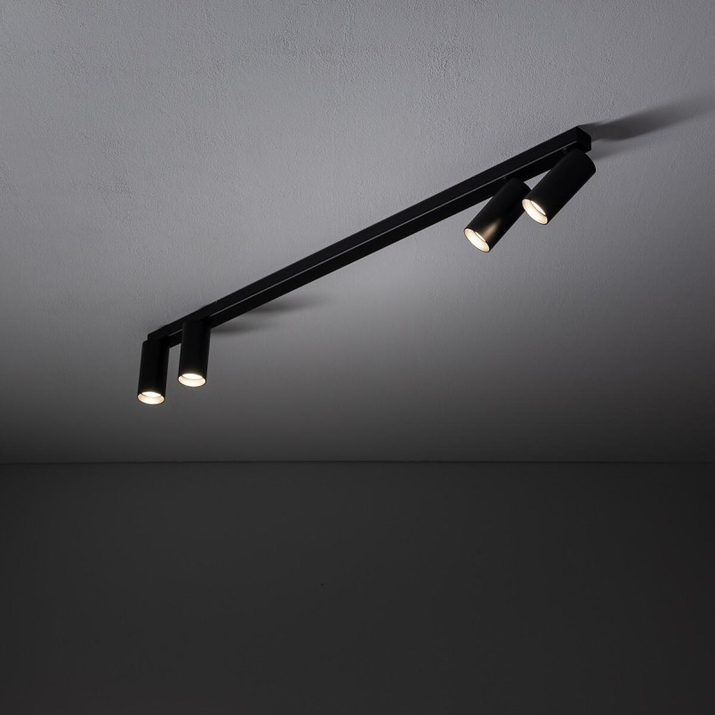 Reflektor sufitowy 4 punktowy Fourty 78cm czarny Nowodvorski