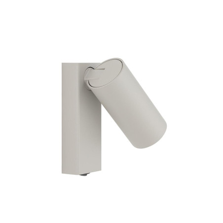 Kinkiet reflektorek z włącznikiem Fourty jedwabny szary Nowodvorski