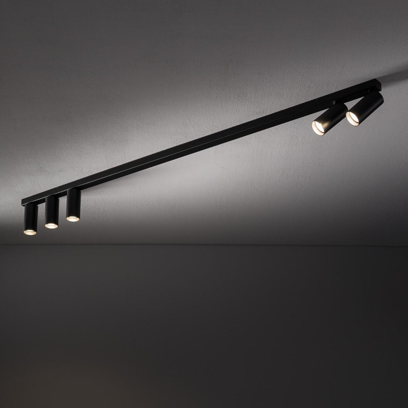 Reflektor sufitowy 5 punktowy Fourty 118cm czarny Nowodvorski