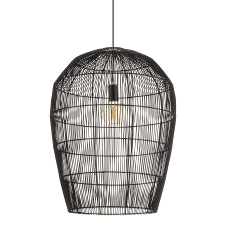 Lampa wisząca bambusowa boho Haiti 53,5cm czarna Nowodvorski