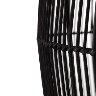 Lampa wisząca bambusowa boho Haiti 53,5cm czarna Nowodvorski