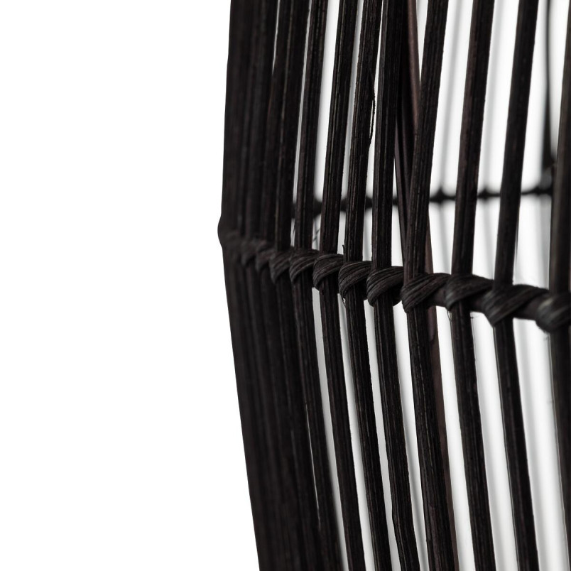 Lampa wisząca bambusowa boho Haiti 53,5cm czarna Nowodvorski