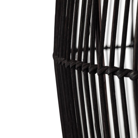 Lampa wisząca bambusowa boho Haiti 53,5cm czarna Nowodvorski