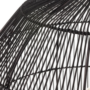 Lampa wisząca bambusowa boho Haiti 53,5cm czarna Nowodvorski
