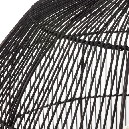 Lampa wisząca bambusowa boho Haiti 53,5cm czarna Nowodvorski