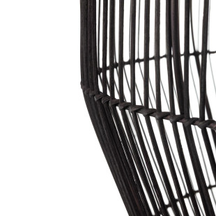 Lampa wisząca bambusowa boho Haiti 50cm czarna Nowodvorski