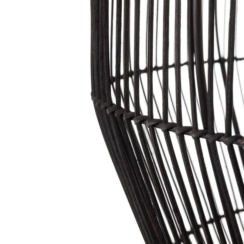 Lampa wisząca bambusowa boho Haiti 50cm czarna Nowodvorski