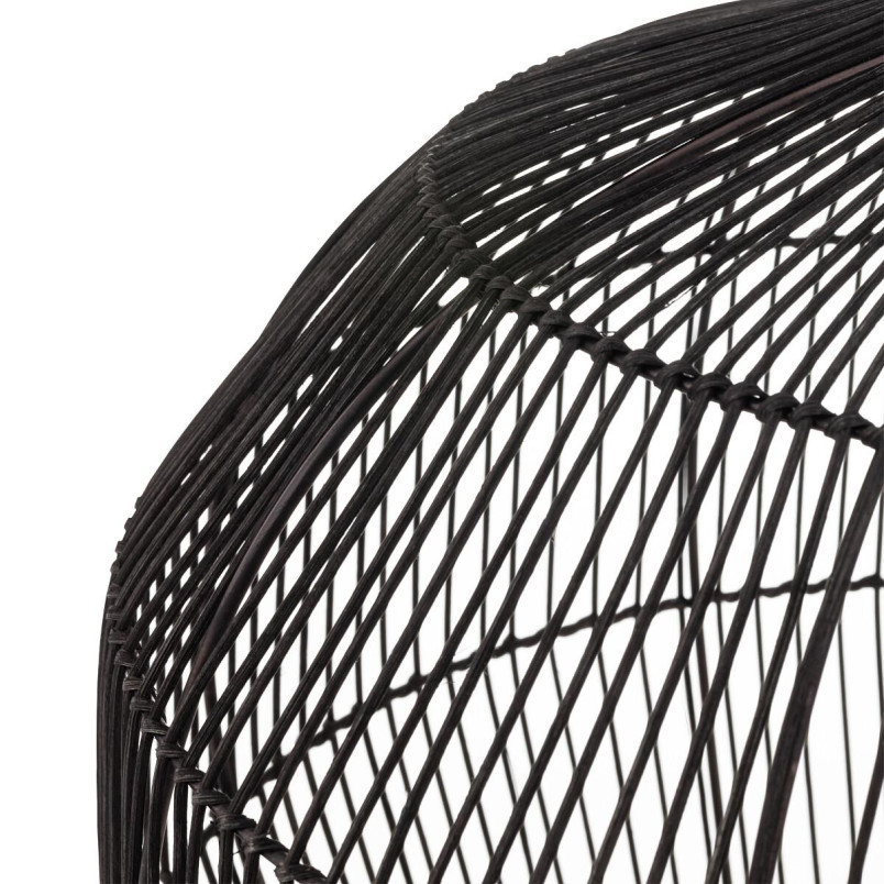 Lampa wisząca bambusowa boho Haiti 50cm czarna Nowodvorski