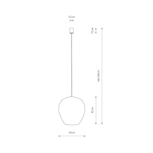 Lampa wisząca bambusowa boho Haiti 50cm czarna Nowodvorski