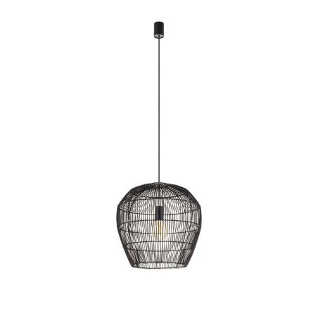 Lampa wisząca bambusowa boho Haiti 43cm czarna Nowodvorski