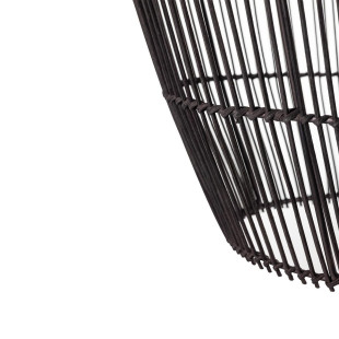 Lampa wisząca bambusowa boho Haiti 43cm czarna Nowodvorski
