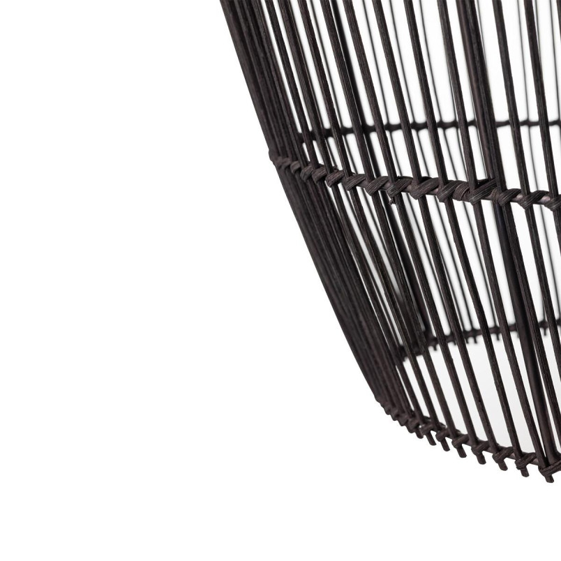 Lampa wisząca bambusowa boho Haiti 43cm czarna Nowodvorski