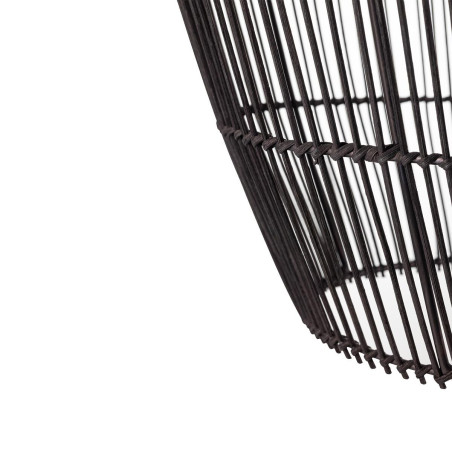 Lampa wisząca bambusowa boho Haiti 43cm czarna Nowodvorski