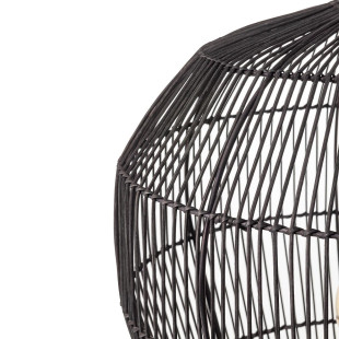 Lampa wisząca bambusowa boho Haiti 43cm czarna Nowodvorski