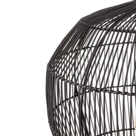 Lampa wisząca bambusowa boho Haiti 43cm czarna Nowodvorski