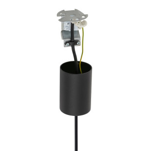 Lampa wisząca bambusowa boho Haiti 43cm czarna Nowodvorski