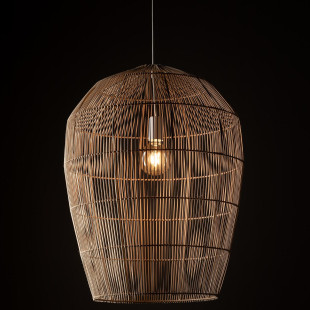 Lampa wisząca bambusowa boho Haiti 53,5cm Nowodvorski