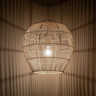 Lampa wisząca bambusowa boho Haiti 50cm Nowodvorski
