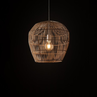Lampa wisząca bambusowa boho Haiti 43cm Nowodvorski