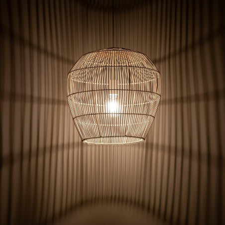 Lampa wisząca bambusowa boho Haiti 43cm Nowodvorski