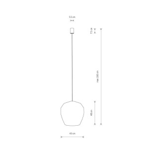 Lampa wisząca bambusowa boho Haiti 43cm Nowodvorski